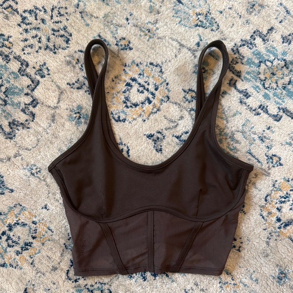 Alo Yoga Corset top Brown